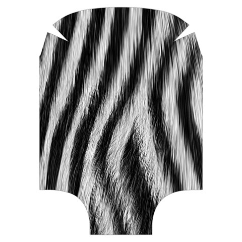 Zebra Texture, Zebra Wool, White Black Background Luggage Cover (Medium) from ArtsNow.com Back