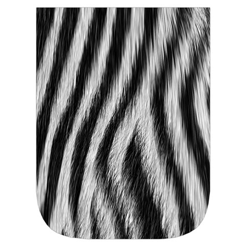 Zebra Texture, Zebra Wool, White Black Background Waist Pouch (Small) from ArtsNow.com Front Pocket