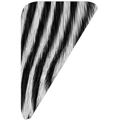 Zebra Texture, Zebra Wool, White Black Background Belt Pouch Bag (Small) from ArtsNow.com Front Right