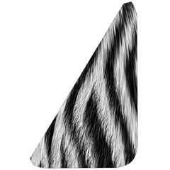 Zebra Texture, Zebra Wool, White Black Background Belt Pouch Bag (Small) from ArtsNow.com Front Left