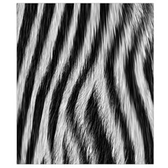 Zebra Texture, Zebra Wool, White Black Background Belt Pouch Bag (Large) from ArtsNow.com Back Strap