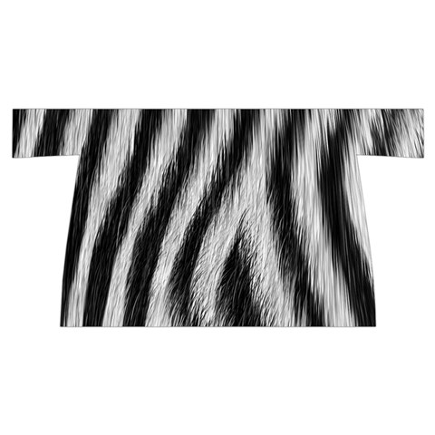 Zebra Texture, Zebra Wool, White Black Background Wristlet Pouch Bag (Small) from ArtsNow.com Back