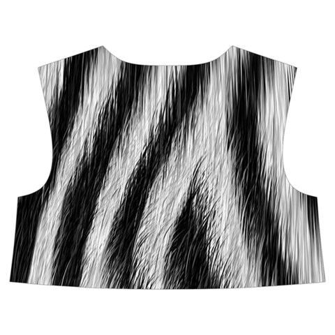 Zebra Texture, Zebra Wool, White Black Background Kids  Midi Sailor Dress from ArtsNow.com Back Top