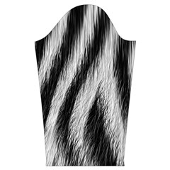 Zebra Texture, Zebra Wool, White Black Background Kids  Long Sleeve Velvet Lounge Robe from ArtsNow.com Sleeve Right