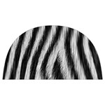 Zebra Texture, Zebra Wool, White Black Background Anti Scalding Pot Cap