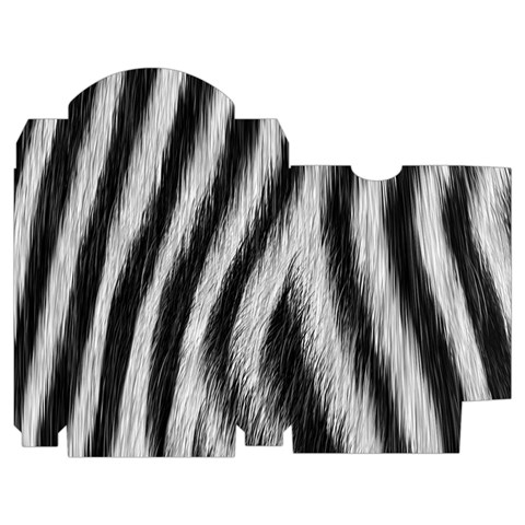 Zebra Texture, Zebra Wool, White Black Background Playing Cards Single Design (Rectangle) with Custom Box from ArtsNow.com Poker Box