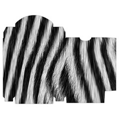 Zebra Texture, Zebra Wool, White Black Background Playing Cards Single Design (Rectangle) with Custom Box from ArtsNow.com Poker Box