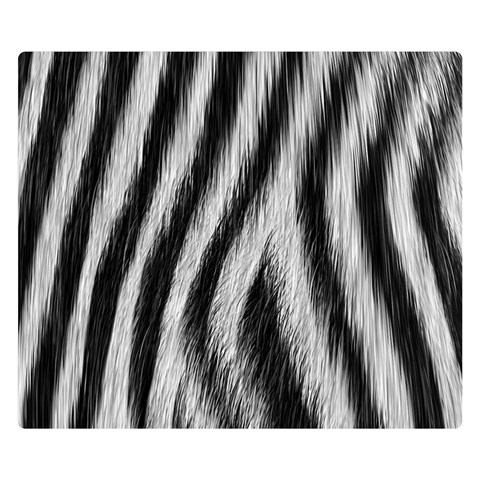 Zebra Texture, Zebra Wool, White Black Background Premium Plush Fleece Blanket (Small) from ArtsNow.com 50 x40  Blanket Front