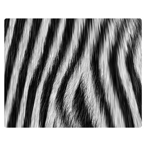 Zebra Texture, Zebra Wool, White Black Background Premium Plush Fleece Blanket (Medium) from ArtsNow.com 60 x50  Blanket Front