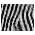 Zebra Texture, Zebra Wool, White Black Background Premium Plush Fleece Blanket (Medium)