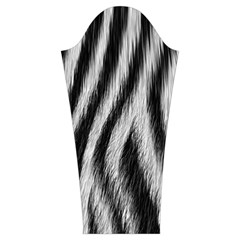 Zebra Texture, Zebra Wool, White Black Background Women s Cut Out Long Sleeve T Sleeve Left