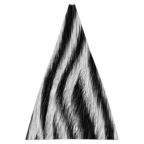 Zebra Texture, Zebra Wool, White Black Background Automatic Folding Umbrella with Case (Large) from ArtsNow.com 13.71 x19.92  Umbrella - 4