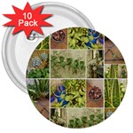 Garden Sanctuary Photo Collage Print 3  Buttons (10 pack) 