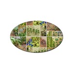 Garden Sanctuary Photo Collage Print Sticker (Oval)