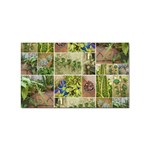 Garden Sanctuary Photo Collage Print Sticker (Rectangular)