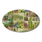 Garden Sanctuary Photo Collage Print Oval Magnet