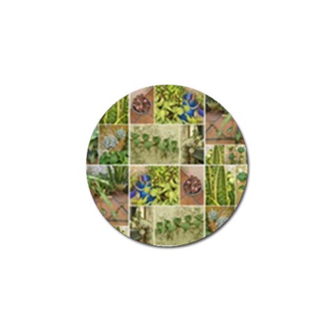 Garden Sanctuary Photo Collage Print Golf Ball Marker from ArtsNow.com Front