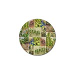 Garden Sanctuary Photo Collage Print Golf Ball Marker