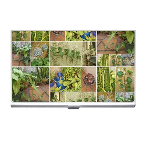 Garden Sanctuary Photo Collage Print Business Card Holder from ArtsNow.com Front