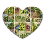 Garden Sanctuary Photo Collage Print Heart Mousepad