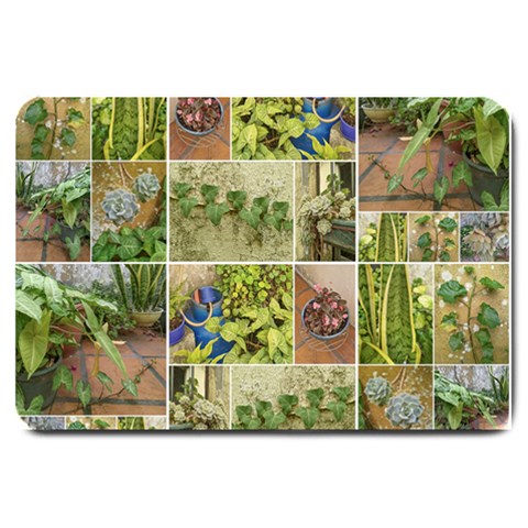 Garden Sanctuary Photo Collage Print Large Doormat from ArtsNow.com 30 x20  Door Mat