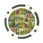 Garden Sanctuary Photo Collage Print Poker Chip Card Guard