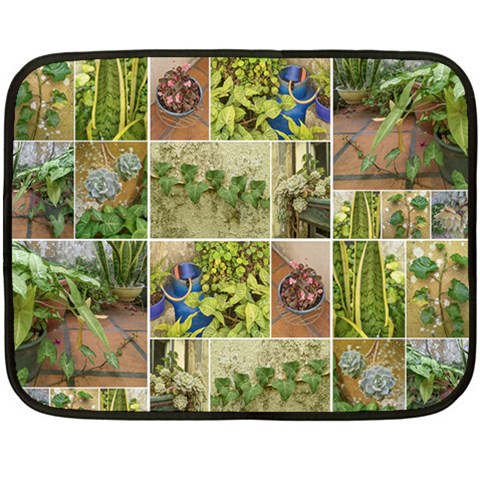 Garden Sanctuary Photo Collage Print Fleece Blanket (Mini) from ArtsNow.com 35 x27  Blanket