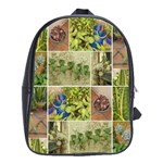 Garden Sanctuary Photo Collage Print School Bag (Large)