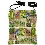 Garden Sanctuary Photo Collage Print Shoulder Sling Bag