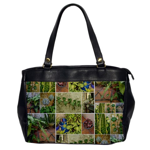 Garden Sanctuary Photo Collage Print Oversize Office Handbag from ArtsNow.com Front