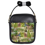 Garden Sanctuary Photo Collage Print Girls Sling Bag