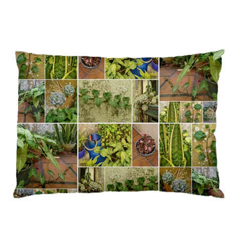 Garden Sanctuary Photo Collage Print Pillow Case (Two Sides) from ArtsNow.com Back