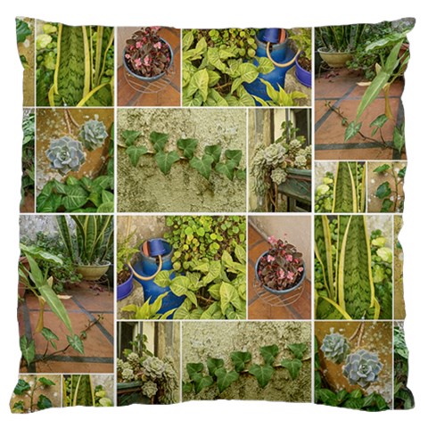 Garden Sanctuary Photo Collage Print Large Cushion Case (One Side) from ArtsNow.com Front