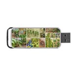 Garden Sanctuary Photo Collage Print Portable USB Flash (One Side)