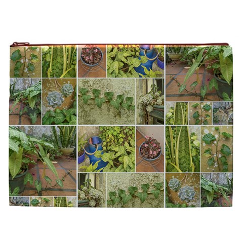 Garden Sanctuary Photo Collage Print Cosmetic Bag (XXL) from ArtsNow.com Front