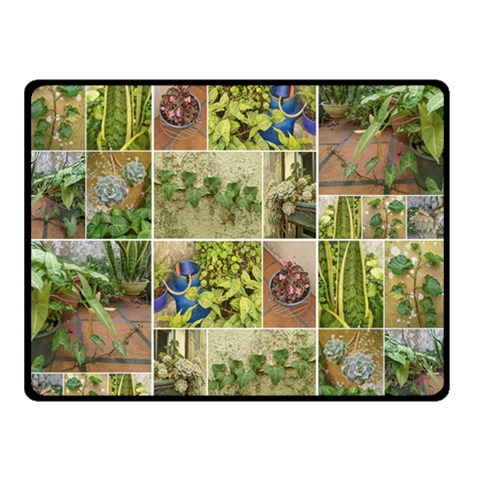 Garden Sanctuary Photo Collage Print Two Sides Fleece Blanket (Small) from ArtsNow.com 45 x34  Blanket Front