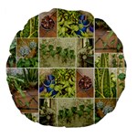 Garden Sanctuary Photo Collage Print Large 18  Premium Flano Round Cushions