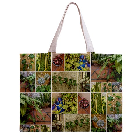 Garden Sanctuary Photo Collage Print Zipper Mini Tote Bag from ArtsNow.com Front