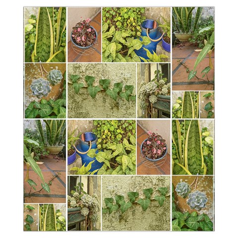 Garden Sanctuary Photo Collage Print Drawstring Pouch (XS) from ArtsNow.com Front