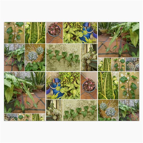 Garden Sanctuary Photo Collage Print Roll Up Canvas Pencil Holder (M) from ArtsNow.com Front