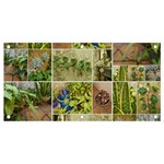 Garden Sanctuary Photo Collage Print Banner and Sign 4  x 2 