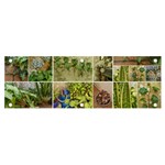 Garden Sanctuary Photo Collage Print Banner and Sign 6  x 2 