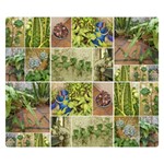 Garden Sanctuary Photo Collage Print Premium Plush Fleece Blanket (Small)