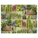 Garden Sanctuary Photo Collage Print Premium Plush Fleece Blanket (Medium)