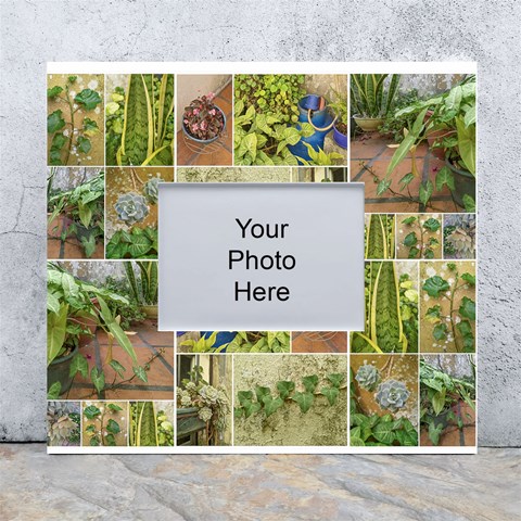 Garden Sanctuary Photo Collage Print White Wall Photo Frame 5  x 7  from ArtsNow.com Front