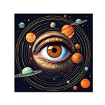 Eye of the Universe (AI) Square Satin Scarf (30  x 30 )