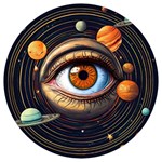 Eye of the Universe (AI) Round Trivet