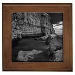 Timeless Shores, Las grutas beach, Rio negro, Argentina Framed Tile