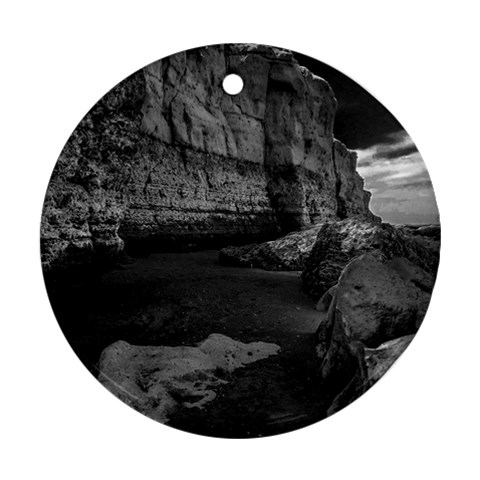 Timeless Shores, Las grutas beach, Rio negro, Argentina Ornament (Round) from ArtsNow.com Front