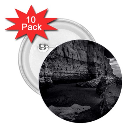 Timeless Shores, Las grutas beach, Rio negro, Argentina 2.25  Buttons (10 pack)  from ArtsNow.com Front